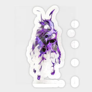 Rabbit Cute Fractal Painting Sticker